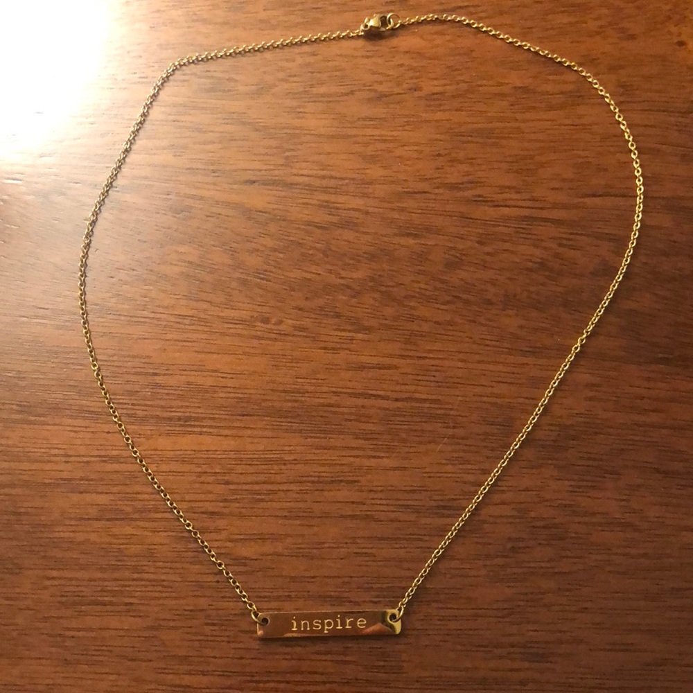 Inspire bar necklace